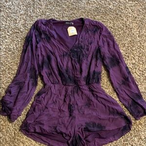 Purple long sleeve Romper